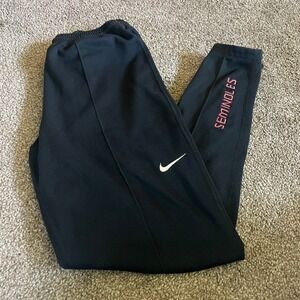 Vintage Nike Joggers Pants Florida State Seminoles‎ Black Pants Small 0117
